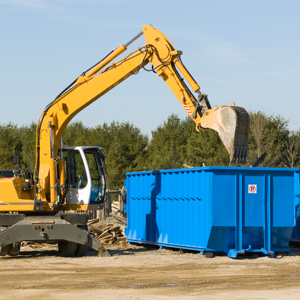 what happens if the residential dumpster is damaged or stolen during rental in Georgetown IN